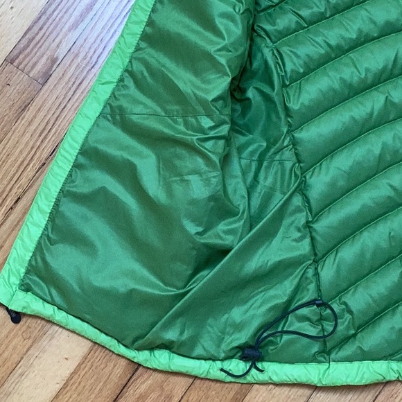 Patagonia Vest Green Down Sweater 800 Goose Full Zip Puffer size large - Picture 7 of 11